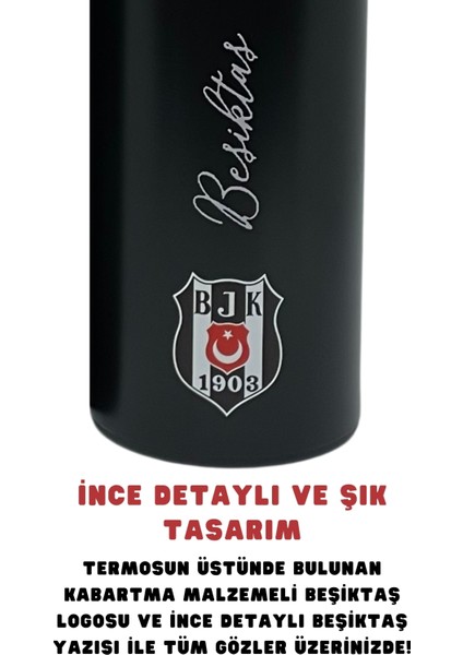 500ML Lisanslı Çift Katlı Paslanmaz Çelik Termos 8 Saat Sıcak Soğuk Hediye Kutulu Siyah fiyatları