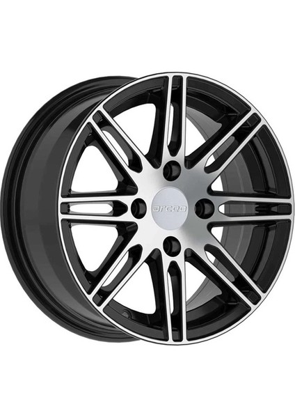 14 Inç 4X108 Arceo 63.4 Göbek Fiesta Uyumlu Siyah Elmas Kesim Jant Modeli Ford (4 Adet)