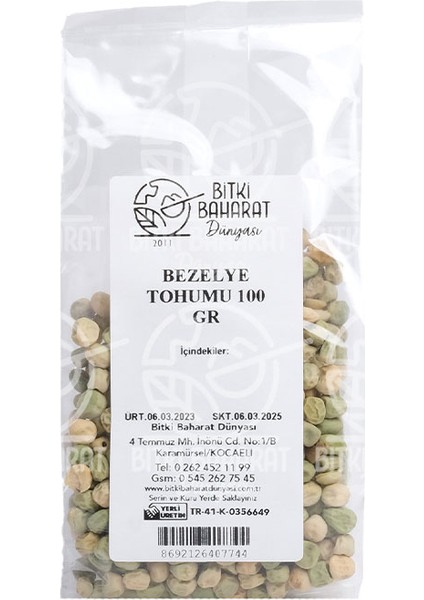 Bezelye Tohumu 100 gr