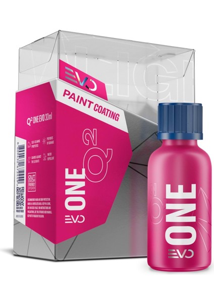 Q² One Evo Light Box Araç Seramik Kaplama - 30 ml - 9h Oto Boya Koruma-Su Itici