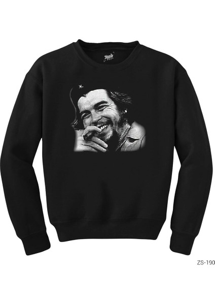 Che Guevara Siyah Sweatshirt