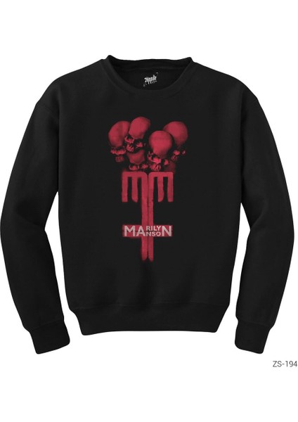 Marilyn Manson Siyah Sweatshirt