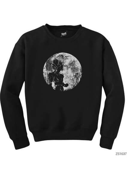 Dragon Ball Z Goku Over 9000 Siyah Sweatshirt