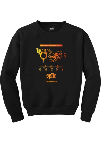 Born Of Osiris Simulation American Tour Siyah Sweatshirt