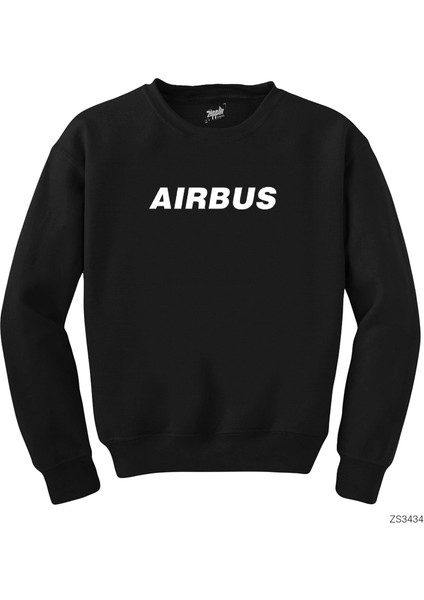 Airbus Siyah Sweatshirt