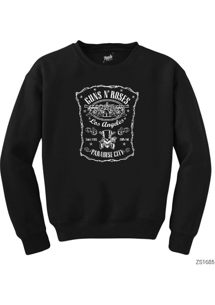 Guns N Roses Paradise Siyah Sweatshirt