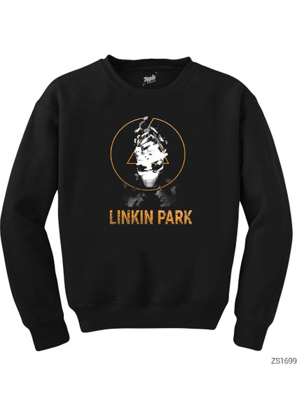 Linkin Park Yellow Logo Siyah Sweatshirt