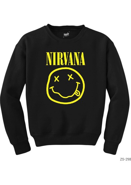 Nirvana Logo Siyah Sweatshirt