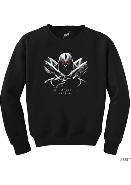 League Of Legends Zed In Dark Siyah Sweatshirt
