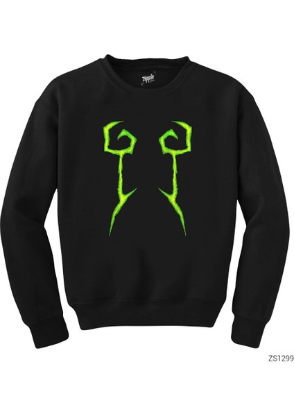 World Of Warcraft Legion Demon Hunter Siyah Sweatshirt