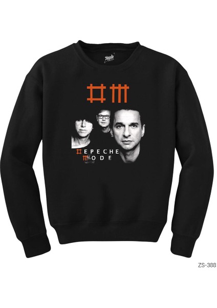 Depeche Mode Group Siyah Sweatshirt