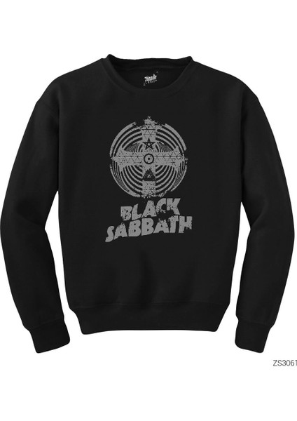 Black Sabbath Band Cross Paranoid Siyah Sweatshirt