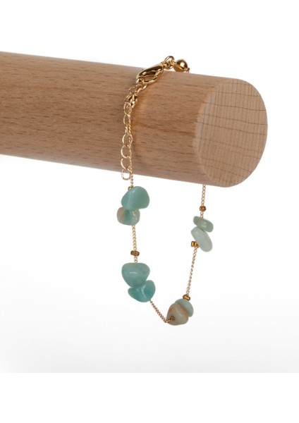 Amazonit Taşı Doğal Taş Bileklik