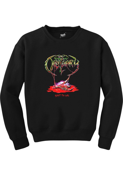Obituary Life To Die Siyah Sweatshirt