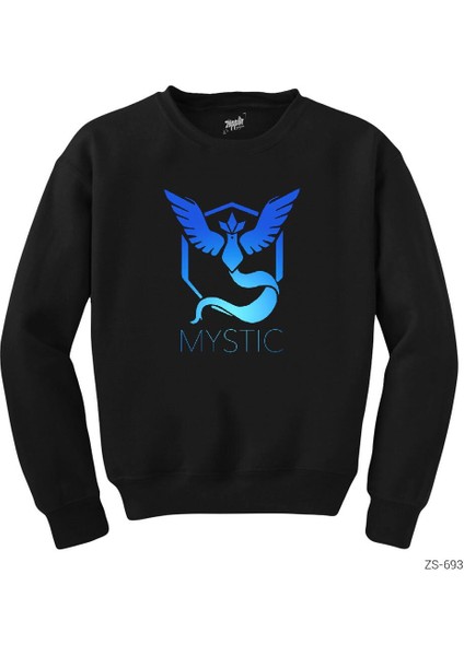 Pokemon Team Mystic Siyah Sweatshirt
