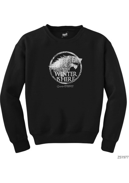 Game Of Thrones Winter Is Here Siyah Sweatshirt