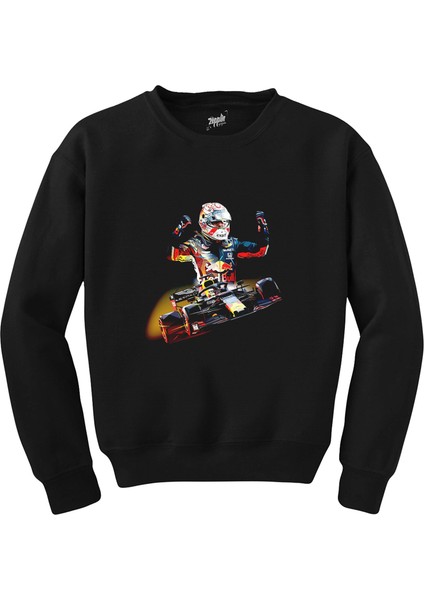 F1 Redbull Siyah Sweatshirt