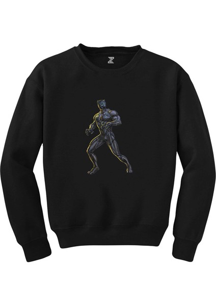 Black Panter Gold Siyah Sweatshirt