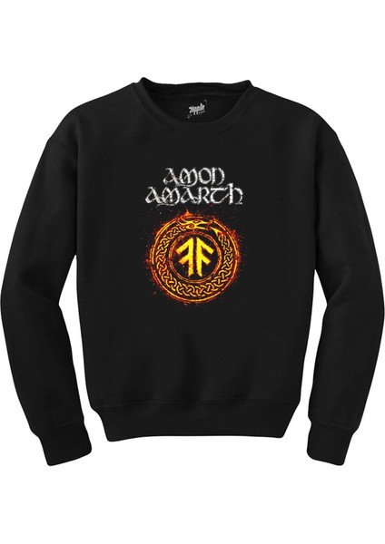 Amon Amarth The Pursuit Of Vikings Siyah Sweatshirt