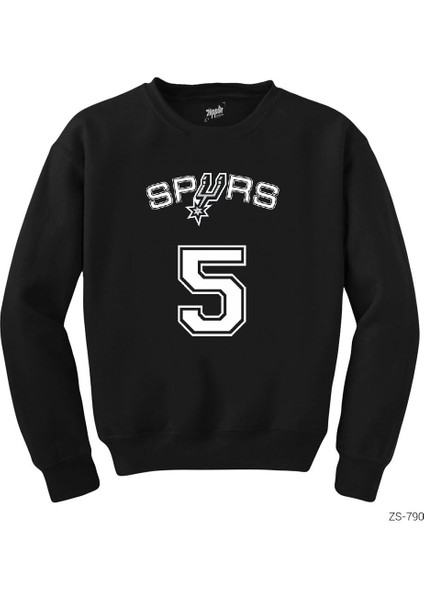 San Antonio Spurs 5 Siyah Sweatshirt