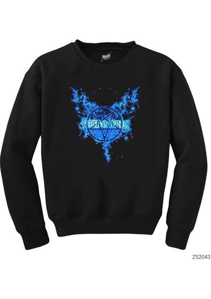 Supernatural Paradise Wings Siyah Sweatshirt