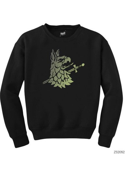 Vikings Gargola Siyah Sweatshirt