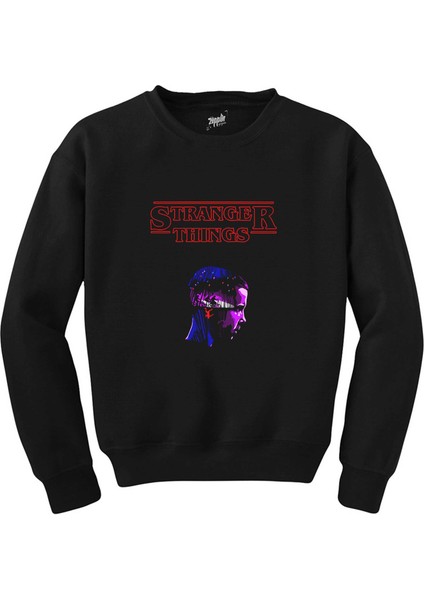 Stranger Things Dream Siyah Sweatshirt