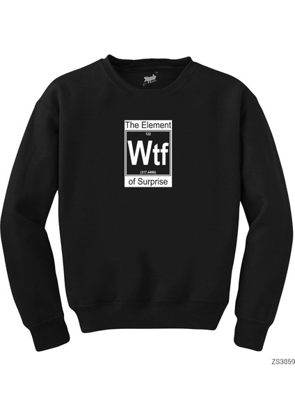 Wtf Element Siyah Sweatshirt