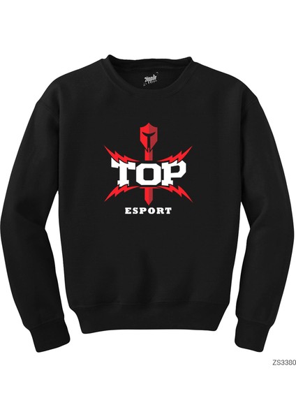Topsports Gaming Lightning Siyah Sweatshirt