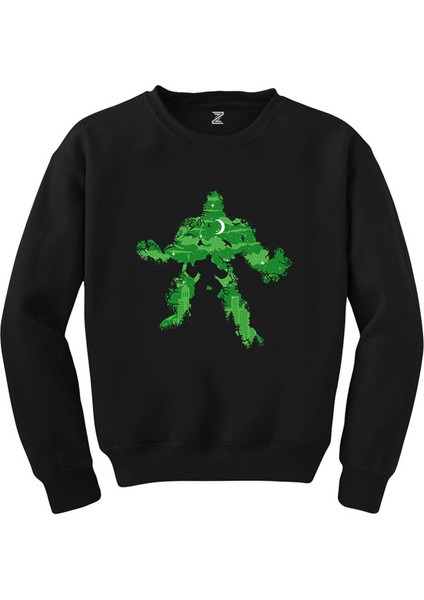 Hulk City Siyah Sweatshirt