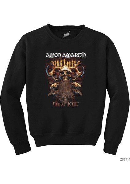 Amon Amarth First Kill Siyah Sweatshirt