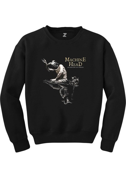 Machine Head Of Kingdom And Crown Siyah Sweatshirt