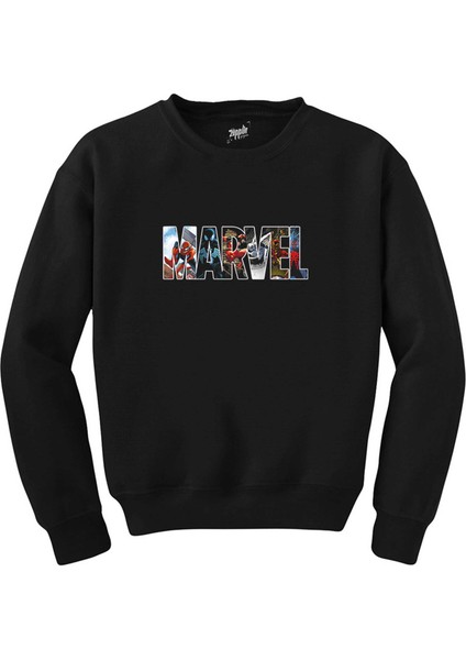 Marvel Spiderman In Post Siyah Sweatshirt