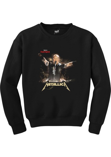 Metallica James Concert Siyah Sweatshirt