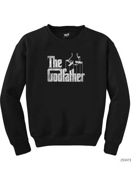 The Godfather Distorted Siyah Sweatshirt