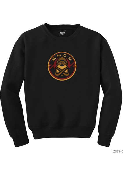Ence Siyah Sweatshirt
