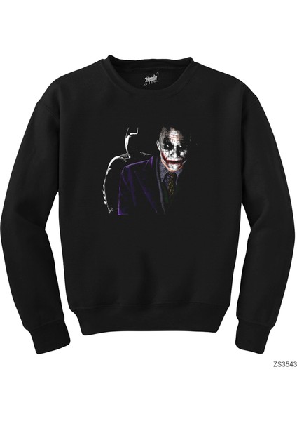 Batman Vs Joker Siyah Sweatshirt
