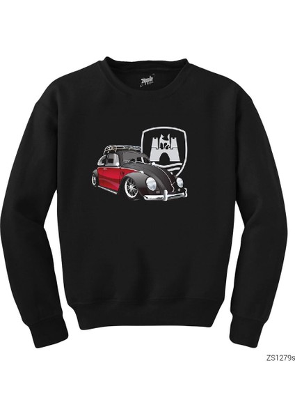 Volkswagen Vosvos Siyah Sweatshirt