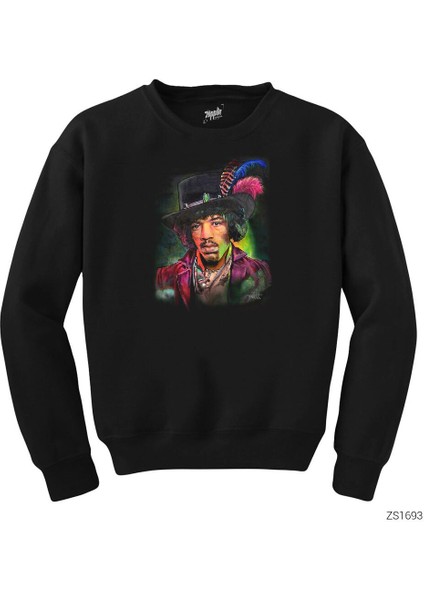 Jimi Hendrix Siyah Sweatshirt