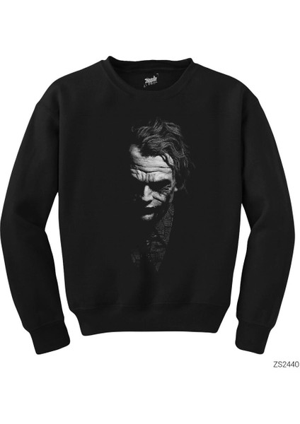 Joker Black And White Siyah Sweatshirt