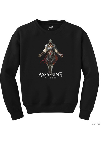 Assassins Creed 2 Siyah Sweatshirt