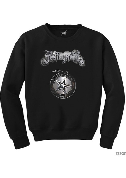 Pentagram 1987 Siyah Sweatshirt