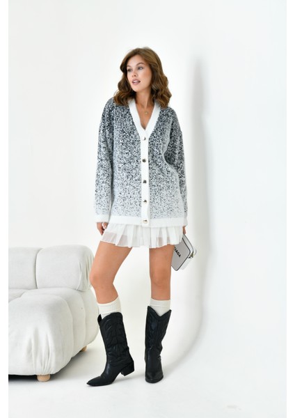 Kadın Geçişli Hırka Ekru 20941 modelleri