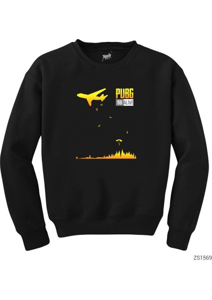 Pubg 98 Alive Siyah Sweatshirt