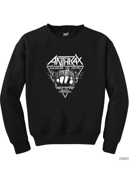 Anthrax Fight To The Death Siyah Sweatshirt