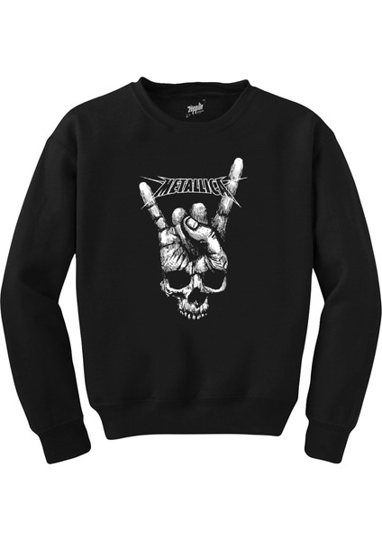 Metallica Rock'n Roll Siyah Sweatshirt