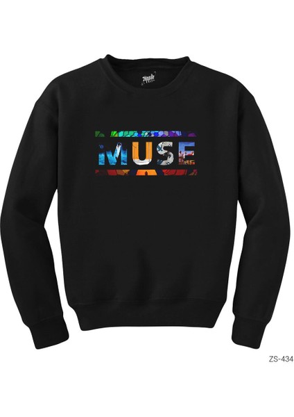Muse Covers Logo Siyah Sweatshirt