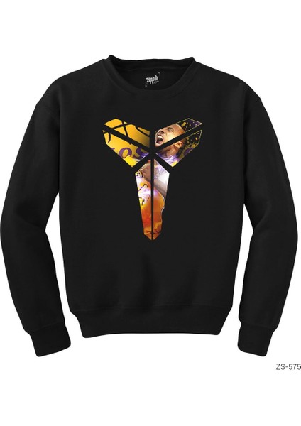 Kobe Bryant Logo 5 Siyah Sweatshirt