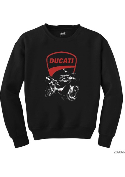 Ducati 848 Evo Black Siyah Sweatshirt