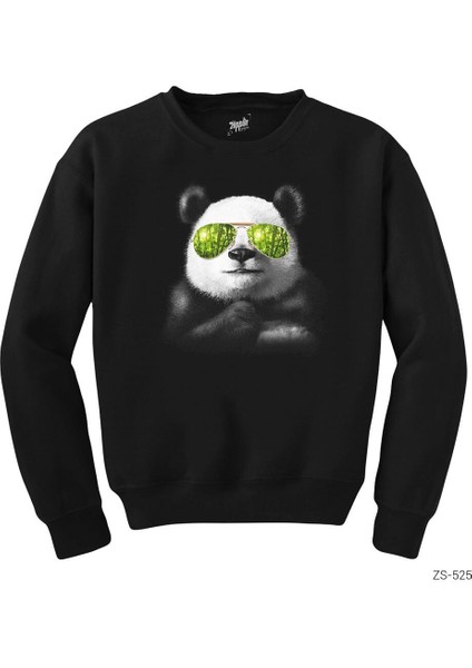 Cool Panda Siyah Sweatshirt